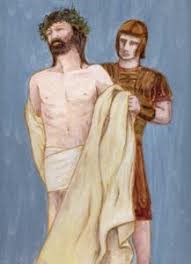 Jesus is stripped of His garments